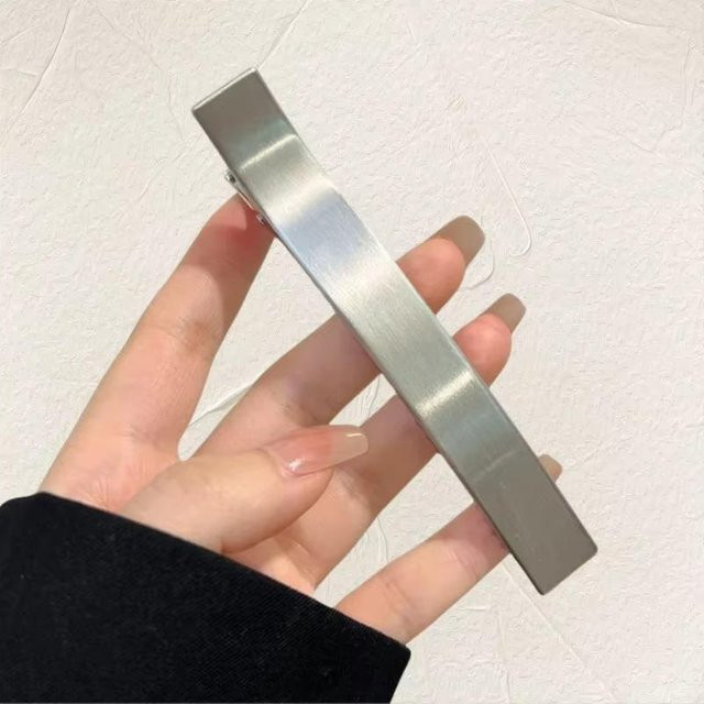 Haarspange Metall, silber, Damen - Bild 1