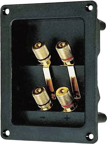 Visaton Doppelanschlussterminal BT 95/75 Schwarz - Bild 1