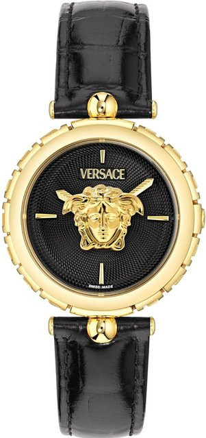 Versace Damenuhr Medusa Heritage, Quarz, Edelstahl, 38 mm, Schwarz - Bild 1