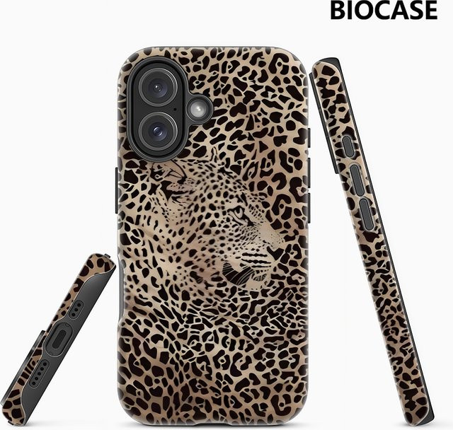 Robuste Magnetische Handyhülle mit Leoparden-Jaguar-Print von Potdemiel in Multicolour für iPhone 17 16 15 14 13 Pro Max Plus - Bild 1