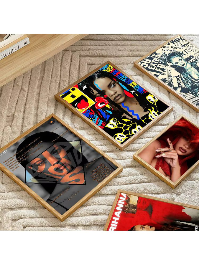Vintage-Stil Poster von Rihanna in Multicolor von Potdemiel ohne Rahmen - Bild 7