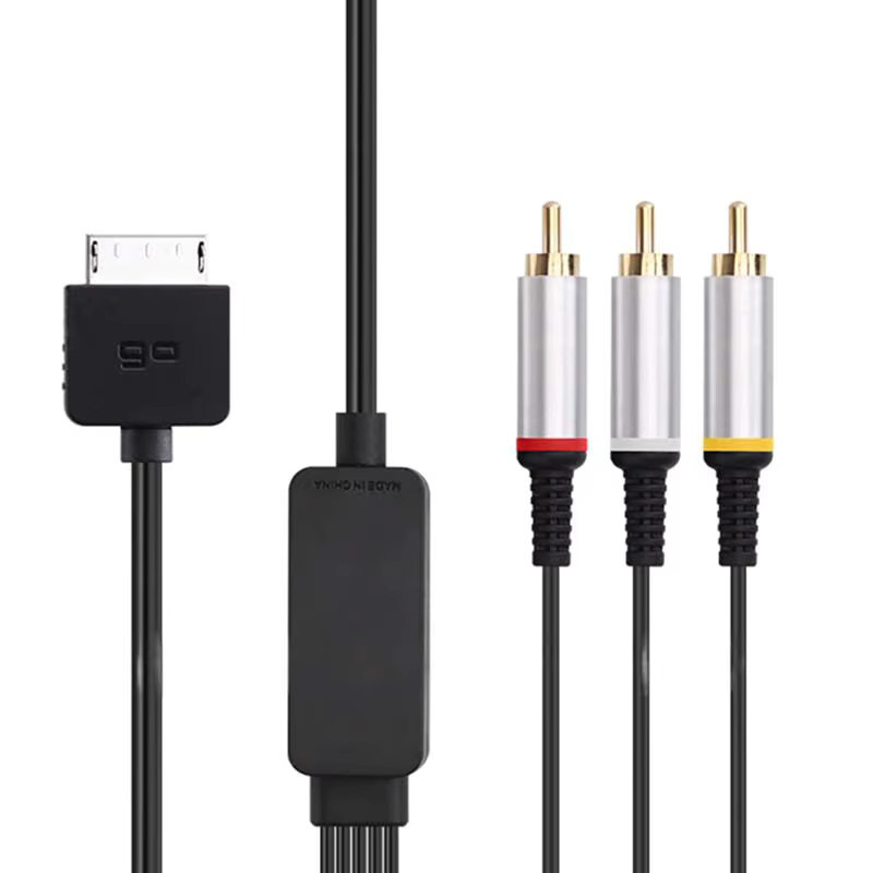 OULLX AV-Kabel für PSP GO Konsole mit HDMI und RCA Anschluss, Stereo-Verbindungskabel in Schwarz - Bild 4