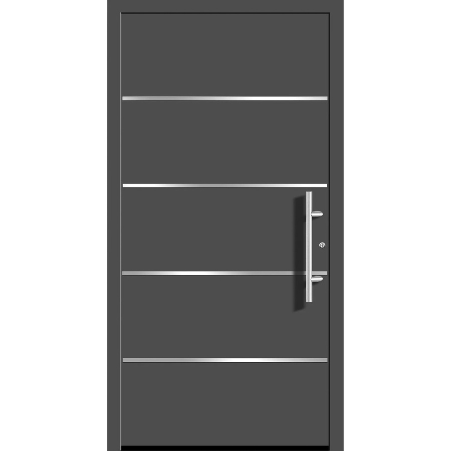 Aluminium-Haustür Splendoor Moderno M460/B in Anthrazit Metallic, Rechtsöffnung, B: 110 cm, H: 210 cm - Bild 2