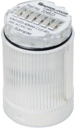 Pepperl+Fuchs Dauerlichtelement VAZ-LED-40MM-CLD-RD 324823 Rot 24V DC/AC transparent - Bild 1