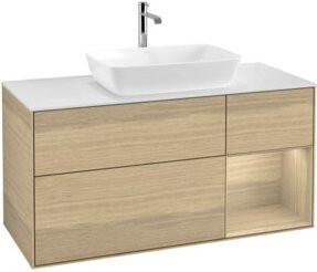 V&B Waschtischunterschrank Finion in Eiche, B/T/H: 120 x 50,1 x 50,1 cm - Bild 1