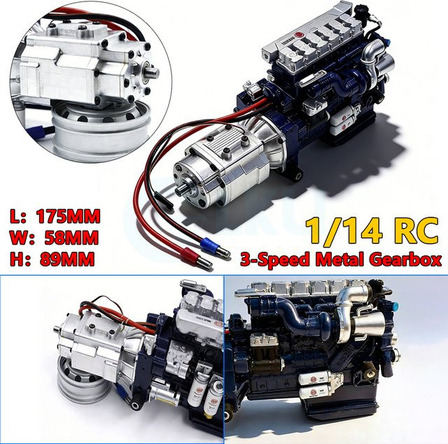 Tamiya RC Traktor-Kipper, 1:14 Maßstab, Metall, Zubehör - Bild 1