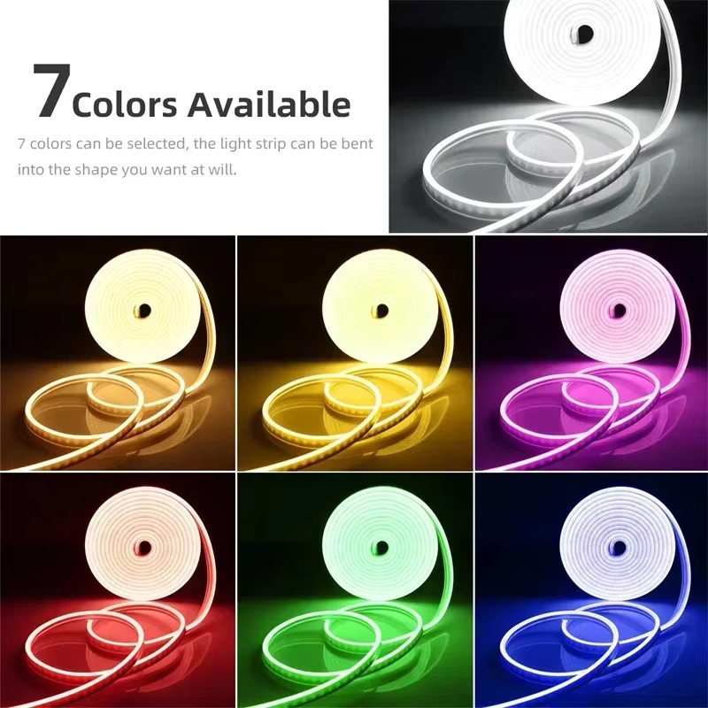 Acosh RGB LED Neon-Flex Seilbeleuchtung mit Bluetooth, App- und Fernbedienung, Multicolour Silikon-Dekorationslicht für dein Schlafzimmer - Bild 5
