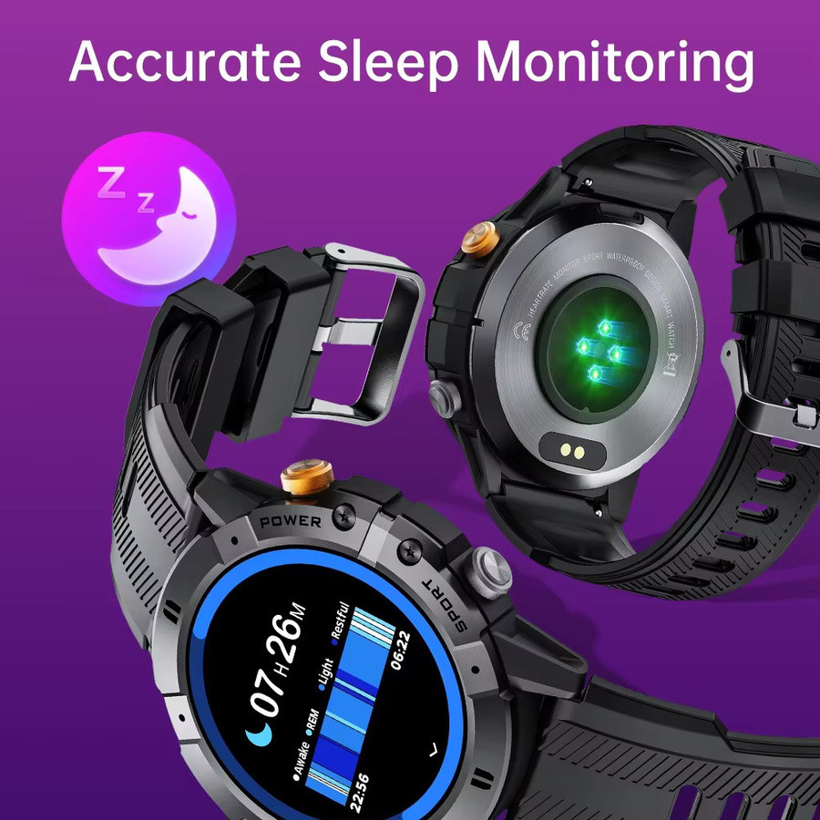 Cubot C29 Smartwatch in Schwarz mit 1,52 Zoll Display, Bluetooth-Anrufen, 1 ATM Wasserdichtigkeit und Herzfrequenz-Überwachung - Bild 2