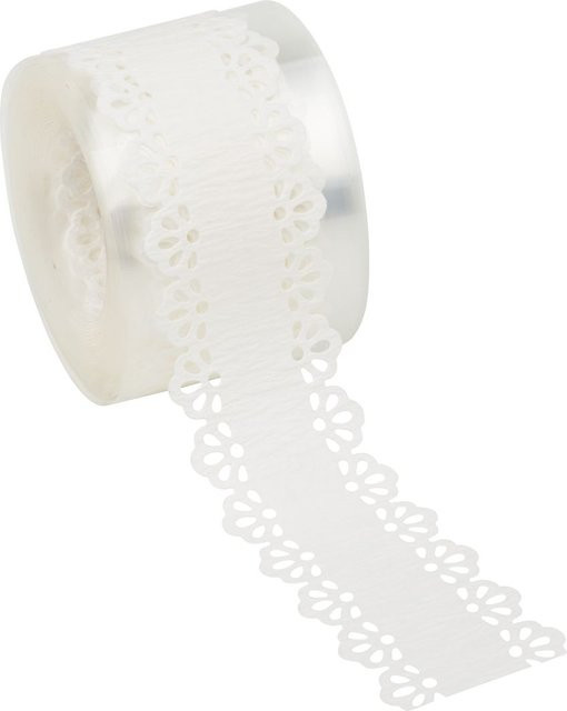 Selbstklebende Papier Spitzenbordüre, Breite: 1,6 cm, Länge: 2 m - Bild 1