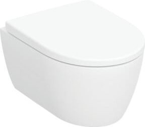 Geberit Wand-WC iCon Tiefspüler Set in Weiß mit Sitz und Rimless-Spülsystem - Bild 1