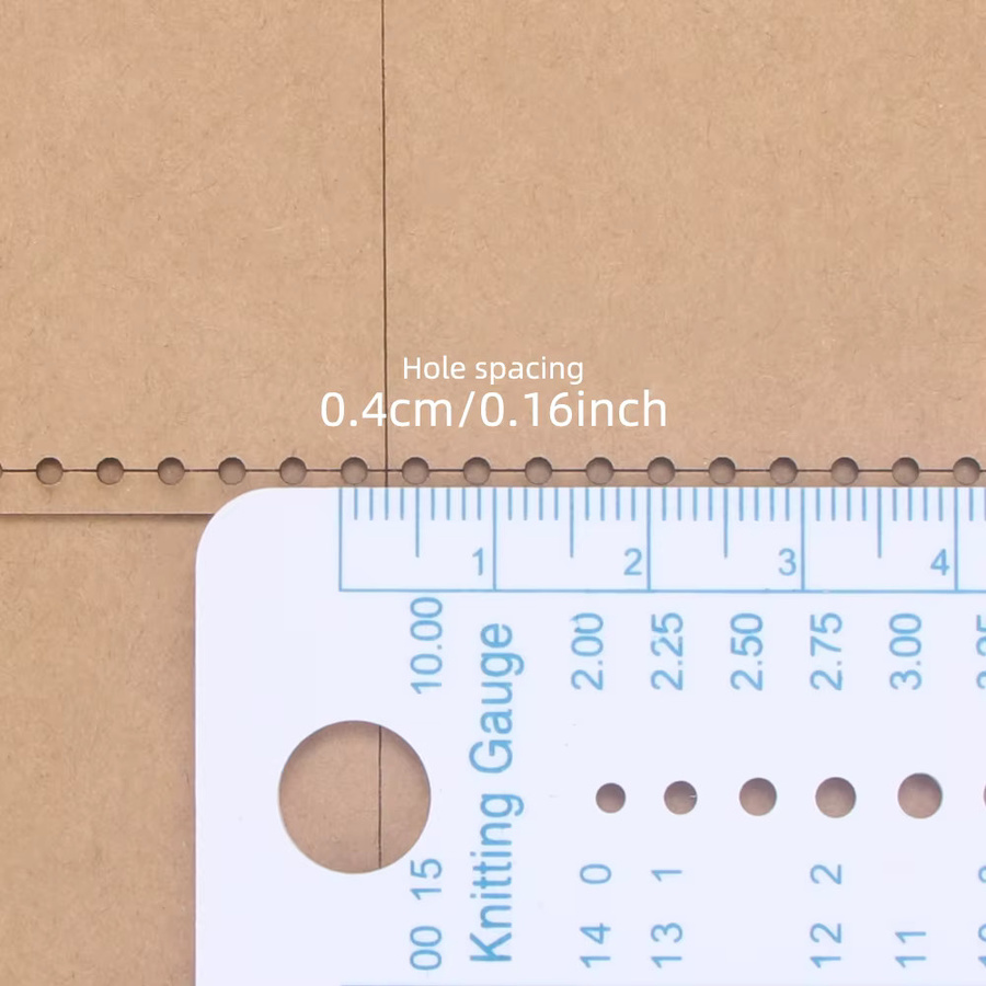 QJH DIY Leder Bastelset für Damen: Schablone aus Kraftpapier als Nähvorlage für eine handgefertigte Business-Geldbörse in Beige - Bild 1