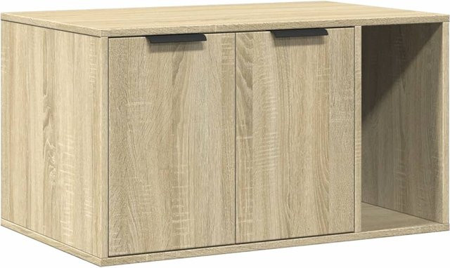 Katzenklo Yiwydaa in Sonoma Eiche, Farbe Beige, B/T/H: 80 x 50 x 45 cm - Bild 1