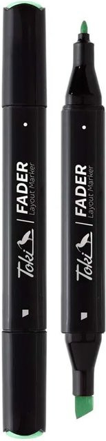 Toki Marker Fader Permanent Marker mit Keilspitze in 66 Farben, Farbe: Light Clear Blue - Bild 1