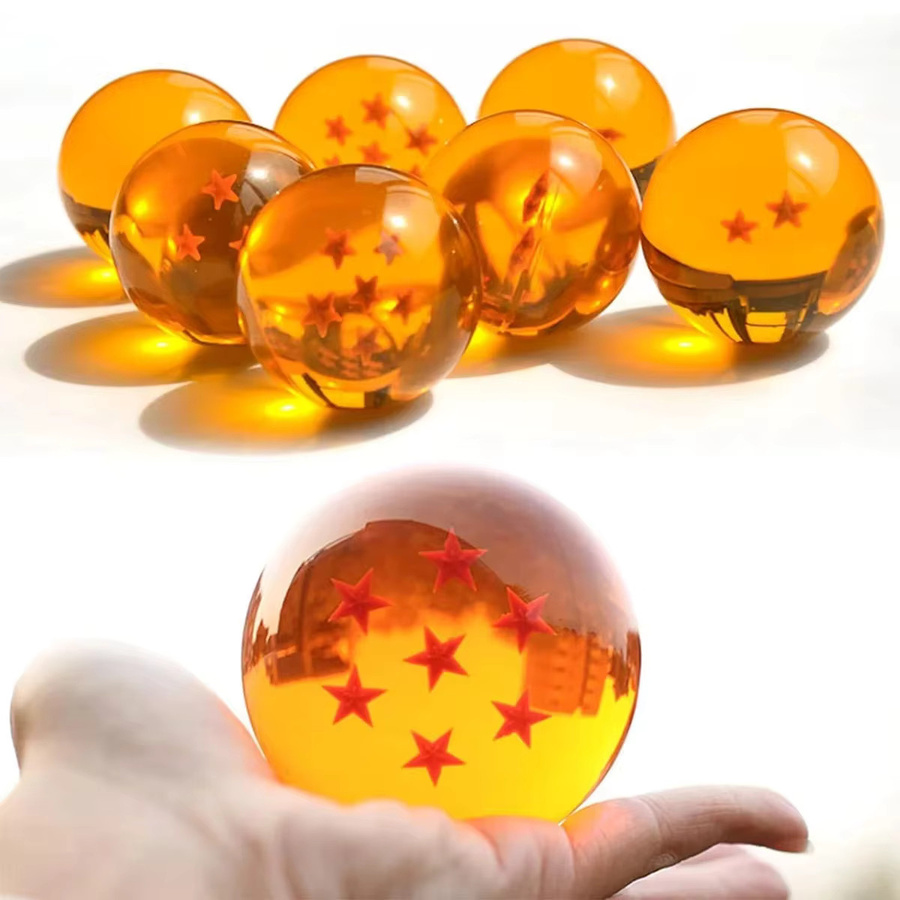 Bandai Dragon Ball Z Sterne Kristallkugel, Orange, 3,5 cm, Spielzeug - Bild 2
