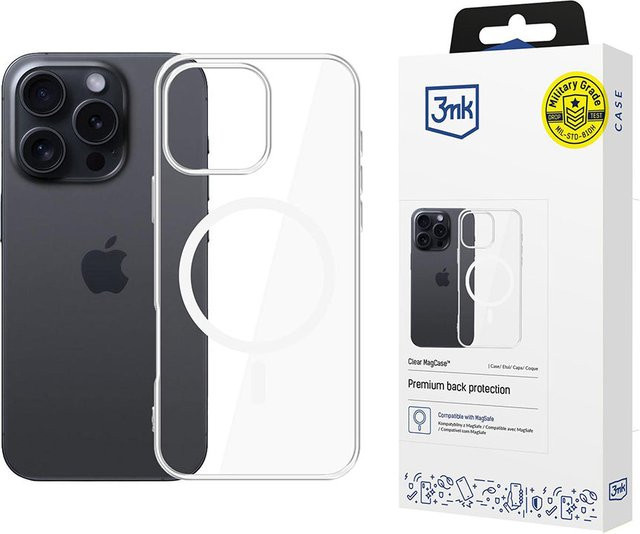3MK Clear MagCase MagSafe-Hülle für Apple iPhone 16 Pro Max, Transparent - Bild 1