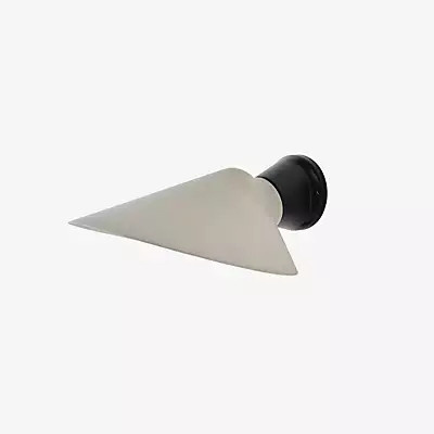 DCW Éditions Plume Wandleuchte in Schwarz Matt aus Polycarbonat mit Schalter und Stecker - Bild 1