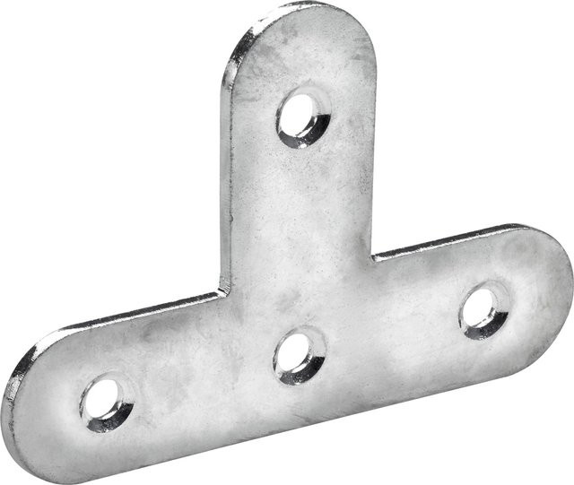 Hettich T-Verbinder aus verzinktem Stahl in Silber, B/T/H: 15 x 40 x 60 mm - Bild 1