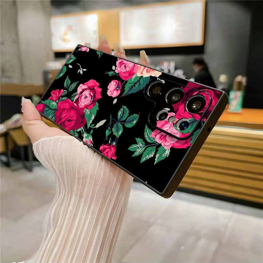 Rosa Rose Soft Cover Hülle für Samsung Galaxy S25 S24 S23 S21 S20 S10 S9 S8 Note 20 Note 10 Plus Ultra FE - Bild 3