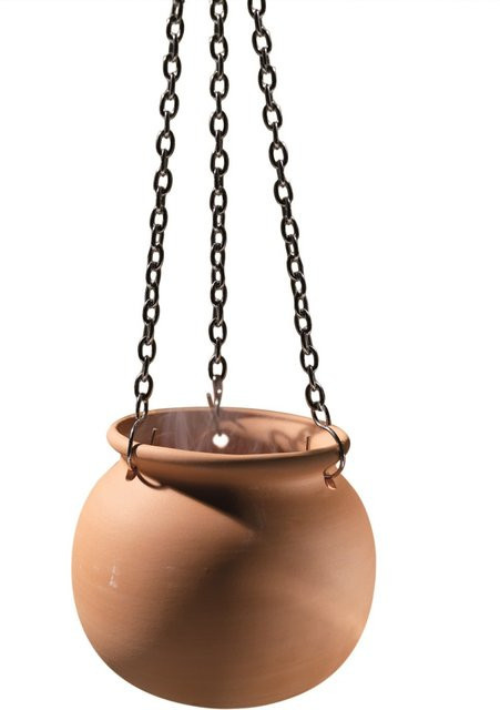 Karibu Aromatopf aus Terrakotta in Rot/Braun, B: 14 cm, H: 11 cm - Bild 3