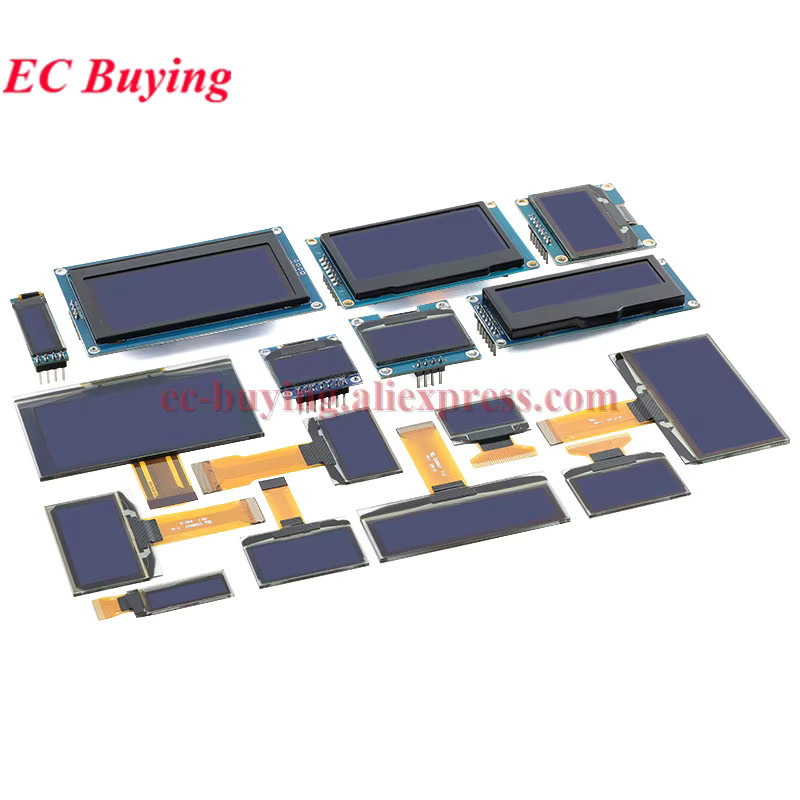 OLED LCD Display Modul von EC Buying in Weiß, Gelb, Blau oder Grün mit 128x64 Auflösung für Arduino via SPI oder I2C/IIC - Bild 2