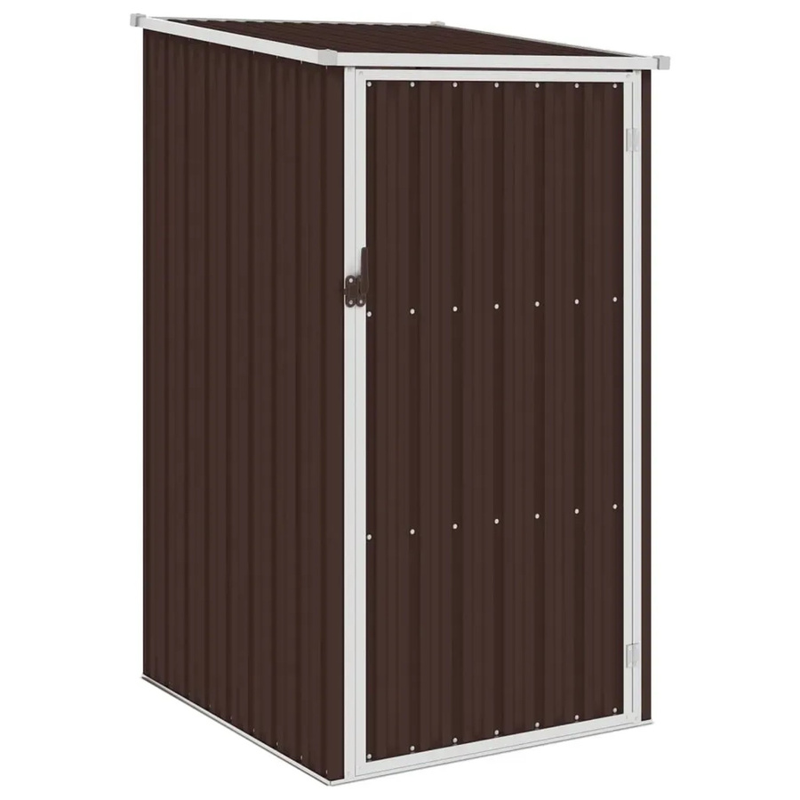 vidaXL Gerätehaus aus verzinktem Stahl in Braun, B/T/H: 87 x 98 x 159 cm - Bild 2