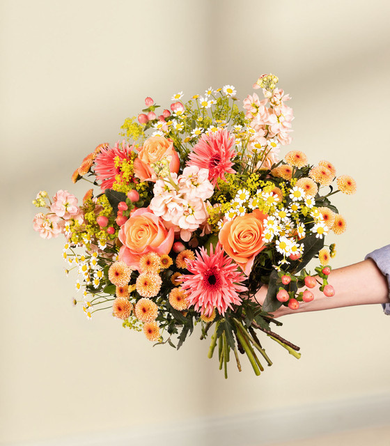 BLUME2000 Orange Sunset Bouquet Gerbera orange zum Geburtstag Genesungswunsch - Bild 1