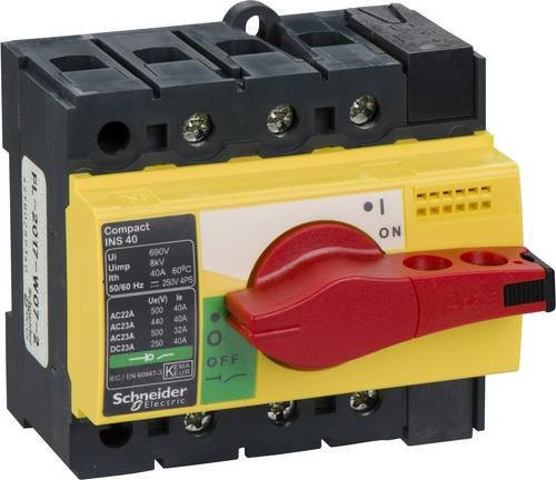 Schneider Electric 28916 Lasttrennschalter 40A 125 V/DC 500 V/AC multicolor - Bild 1
