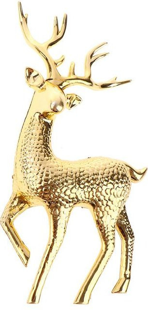 Künstliche Rentier-Statue Sika Hirsch für Weihnachtsdekoration in Beige und Gold von xianyi01 - Bild 1