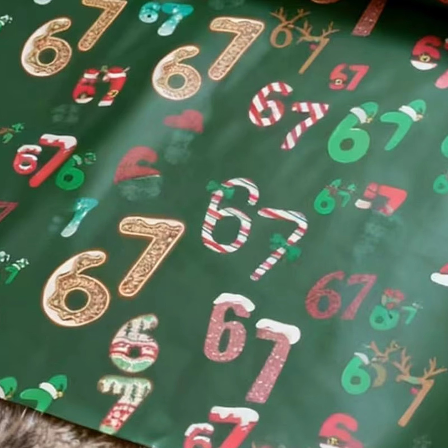 Festliches Weihnachtspapier mit 67 Mustern in Grün für deine Bastelprojekte, Partys und Hochzeiten - Bild 5