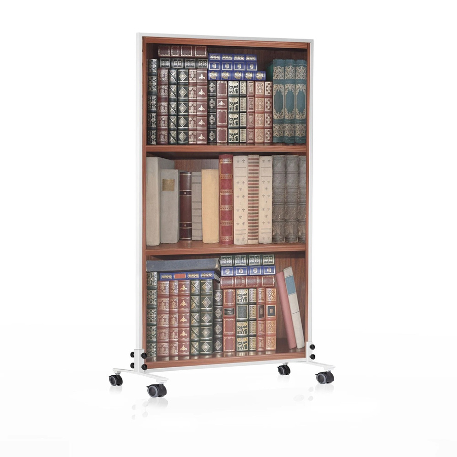 Könighaus Infrarotheizung Bücherregal mit Rollen in Weiß, 600 W - Bild 1