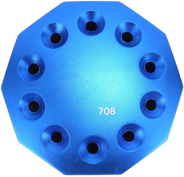 Igeteck KGX 708 Drehbarer Schraubendreherhalter mit 10 Löchern aus Aluminiumlegierung, Blau - Bild 1