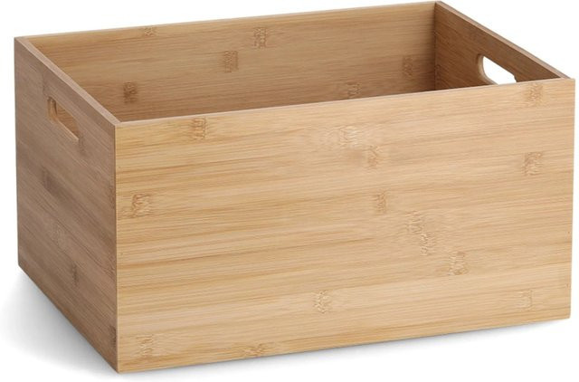 Zeller Aufbewahrungskiste aus Bambus in Natur, B/T/H: 40 x 30 x 21 cm - Bild 1