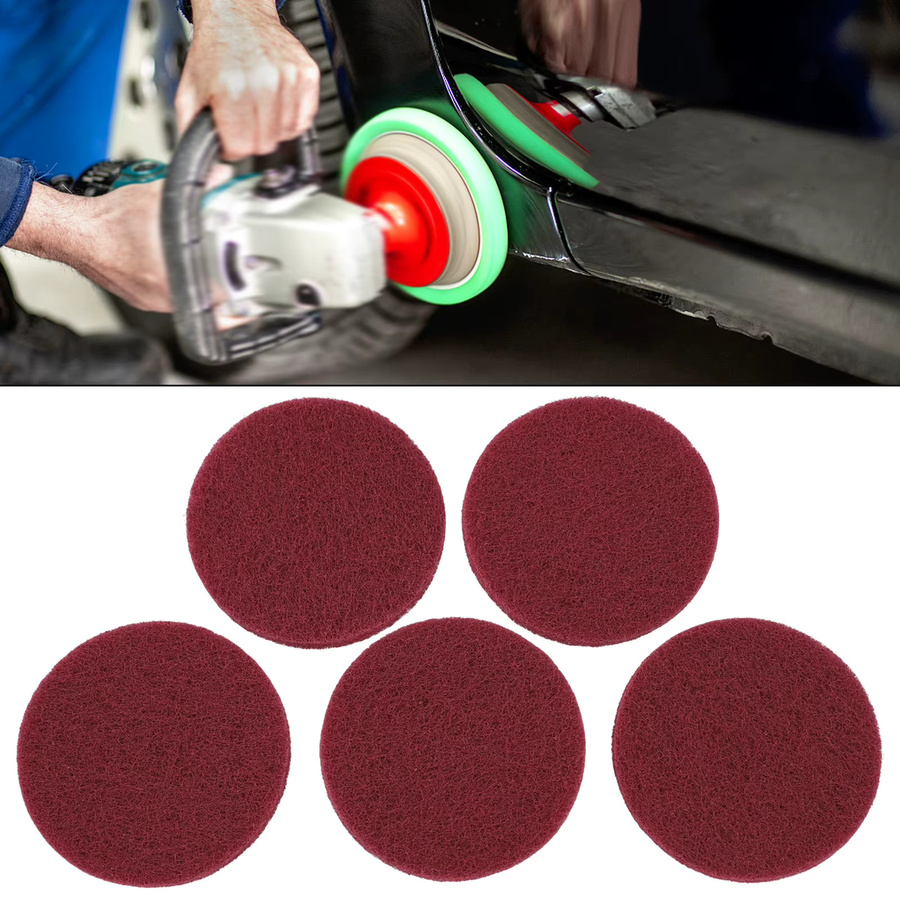 Vibratite 5er Set Nylon Polierscheiben in Blau mit Körnungen 240, 400, 800, 2500 und 3000 Durchmesser: 10,16 cm - Bild 2