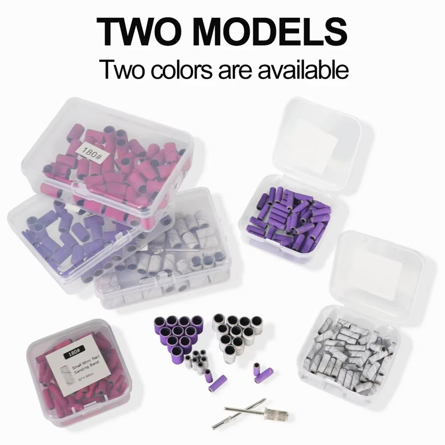 MOSKANY Schleifbänder-Set mit Nagelbohrer, 50 Stück, Unisex - Bild 3