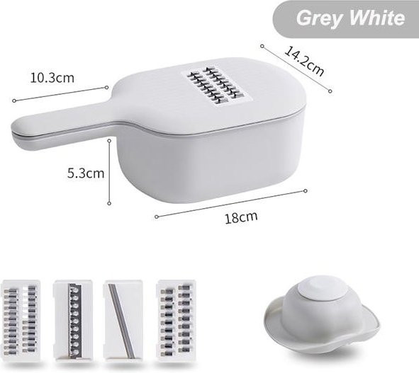 Xiaomi Multifunktionaler Gemüseslicer mit Sieb und Korb, Weiß-Grau - Bild 1