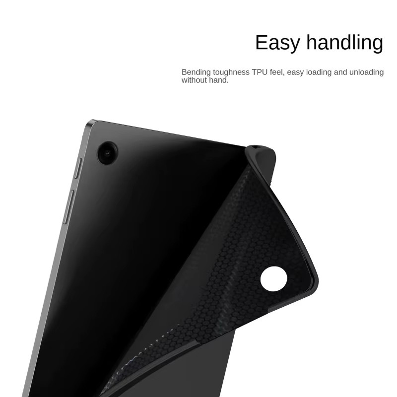 Samsung Galaxy Tab A11 Plus Schutzhülle aus weichem Silikon TPU in Schwarz für SM-X230 und SM-X233 - Bild 2