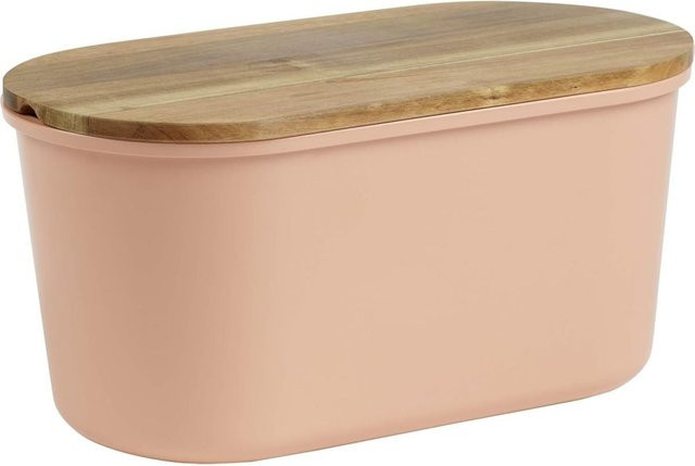 ECHTWERK Brotbox Fresh mit Schneidebrett aus Holz, beige oder rot, B/T/H: 37,0 x 21,5 x 17,2 cm - Bild 1
