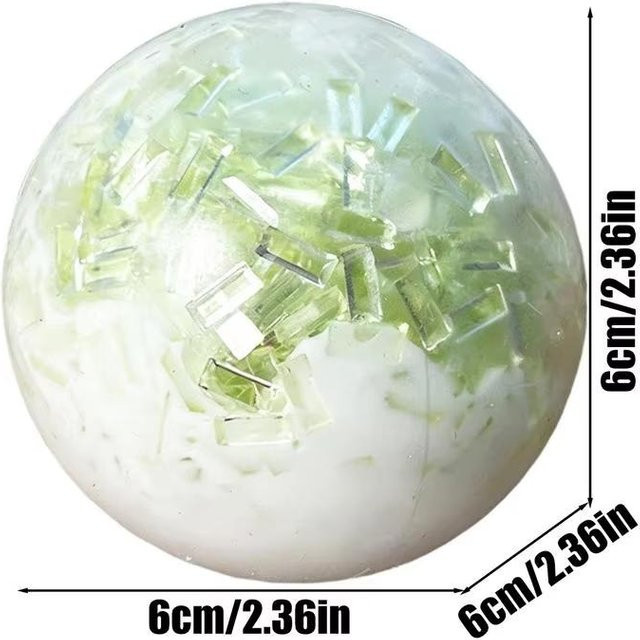 Binchi Outdoor Equipment Knackiger Druckball, Stressball, weiß - Bild 1