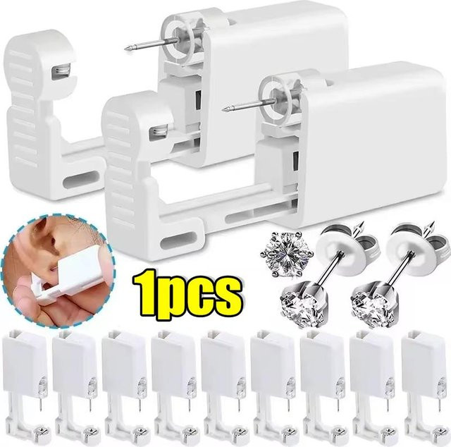 Bloom Play Piercing-Set, Ohrlochstechpistole, Weiß, Unisex - Bild 1