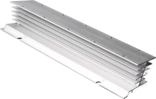 Painter Einphasen-SSR Kühlkörper aus Aluminium in Silber zur hocheffizienten Wärmeableitung für Halbleiterrelais - Bild 1