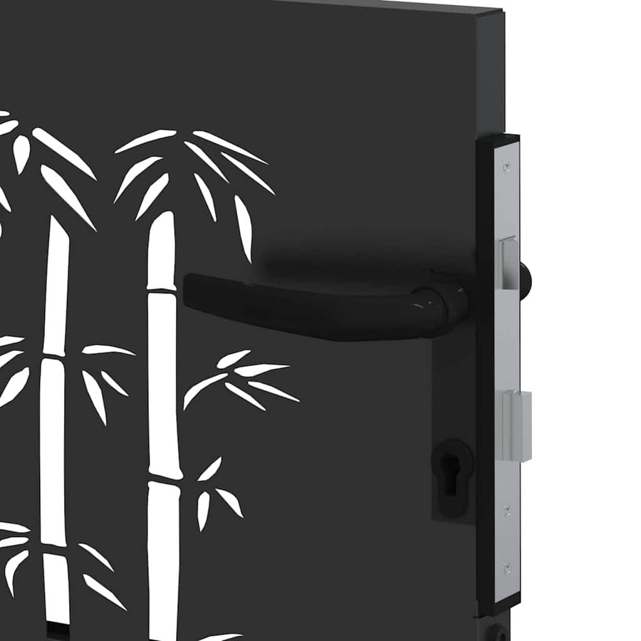VD Home Furnishing Gartentor aus Stahl in Schwarz, Breite: 85 cm, Höhe: 100 cm - Bild 5