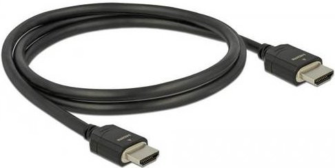 Delock HDMI Anschlusskabel 8K UHD Ultra High Speed 48 Gbps Schwarz 1m - Bild 1