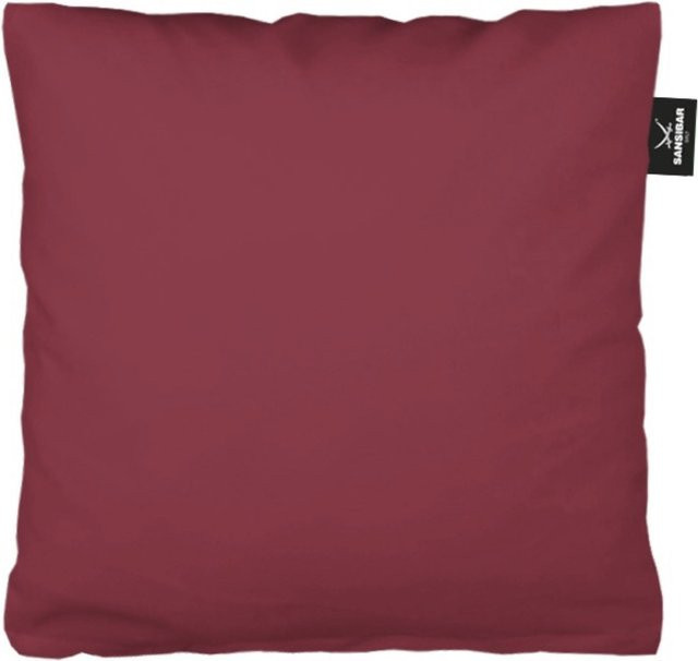 Kissenbezug SANSIBAR Jersey aus Baumwolle in Rot, quadratisch, 40 x 40 cm - Bild 1