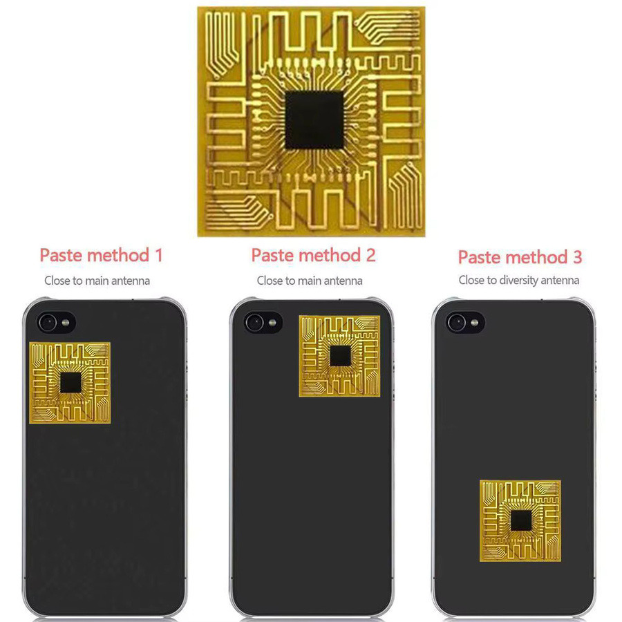 Handy Signal Verstärker Aufkleber für Outdoor zur Verbesserung von Telefon und Internet in Gold - Bild 5