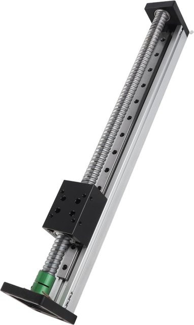 Aimo Lineare Führungsschiene mit Kugelgewindetrieb 1610 und Bewegungstisch, Silber, 300 mm effektiver Hub - Bild 1