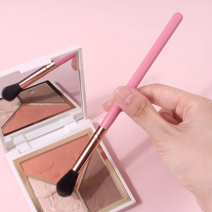 KOSSHOW Highlighter-Make-up-Pinsel, rosafarbener Holzgriff, Unisex - Bild 2