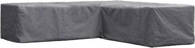 Perel Garten-Schutzhülle für L-förmige Lounge-Gruppen, Grau, B/T/H: 70 x 215 x 215 cm - Bild 1