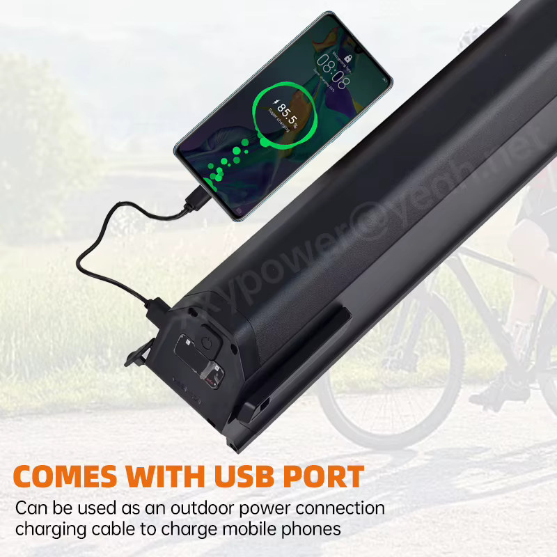 KGK E-Bike Akku Sabre Plus Starter Semi Hidden Li-Ion Pack, Schwarz, kompatibel mit 36V und 48V - Bild 2
