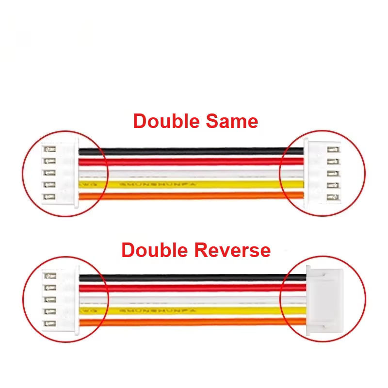 E-SIMPO 10 Stück XH2.54 22AWG Stecker-Buchse-Verbinder Set in Multicolour mit 0,1 Zoll Rastermaß - Bild 2