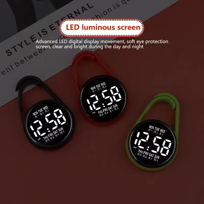 Elektronische LED-Hängeuhr, Unisex - Bild 4